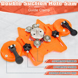 Semderm Diamond Hole Saw Kit, Tile Hole Saw with Double Suction Cups, Diamond Drill Bits for Glass, Porcelain Tile, Ceramic, Grantite, Marble