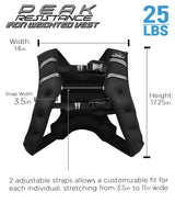 Aduro Sport Weighted Vest Workout Equipment, 4lbs/6lbs/12lbs/20lbs/25lbs Body Weight Vest for Men, Women, Kids (25 Pounds (11.34 KG))