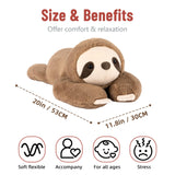 Niuniu Daddy 20" | 3.3 Pound Weighted Sloth Stuffed Animals for Adults & Kids & Baby, Large Brown Sloth Weighted Lap Animals Plush, Cute Weighted Stuffy Toy as Gift for Christmas Birthday Holidays
