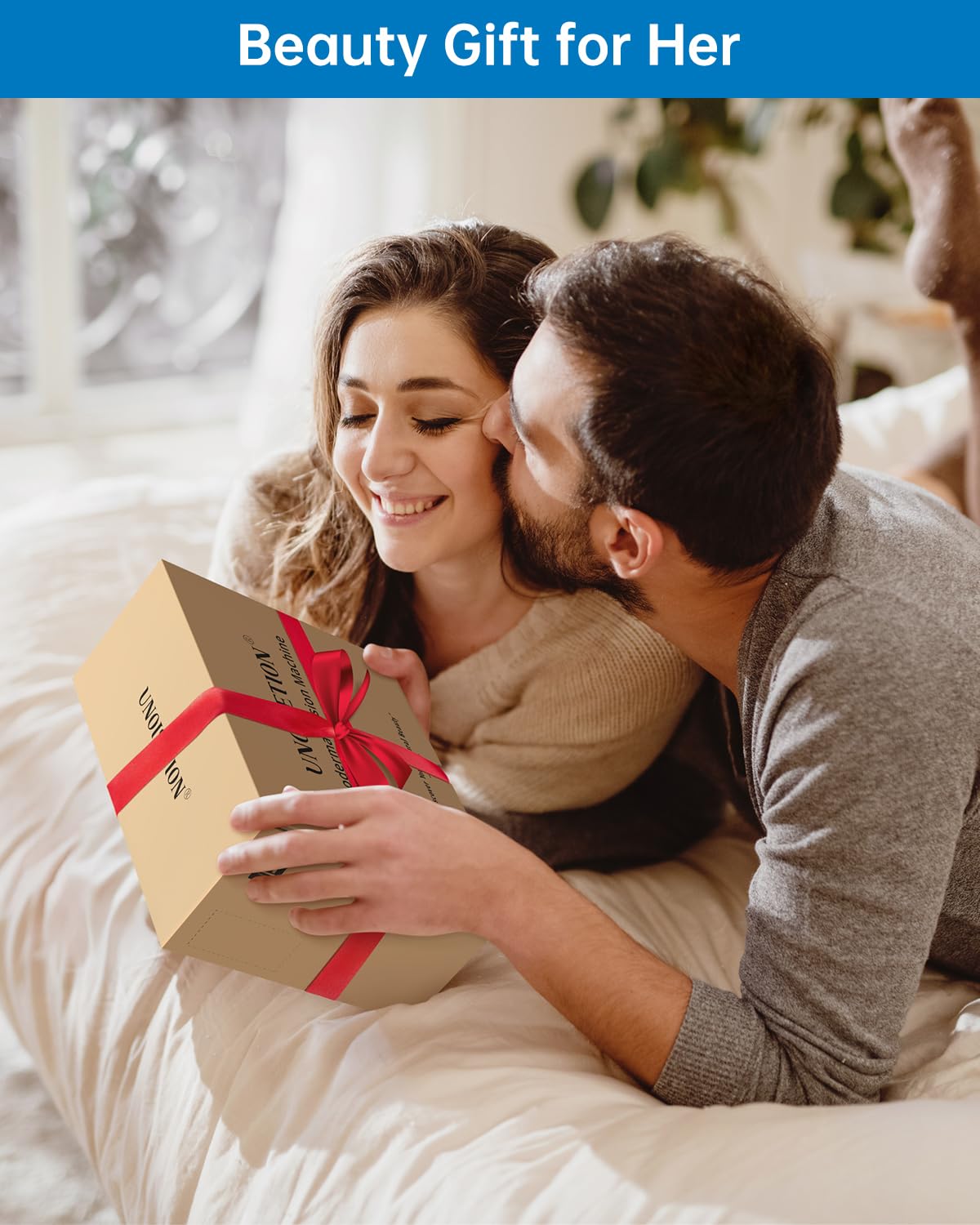 At-home Microdermabrasion Machine, UNOISETION 2 in 1 Dermabrasion Facial Machine for Exfoliation & Blackhead Removal, Diamond Micro Dermabrasion for Skin Care, Beauty Gifts for Women, White