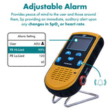 CMI Health Rechargeable Pulse Oximeter - Continuous Infant Monitoring (Up to 25 lbs) & Adult Finger Spot-Checking - Adjustable Alarm for Pulse Rate and SpO2 Levels - Carry Case