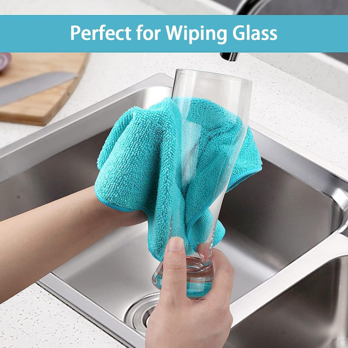 HOMEXCEL Microfiber Cleaning Cloth,150 Pack Cleaning Rags, Cleaning To ...