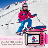 GKTZ Kids Camera - Waterproof Underwater Camera for Kids, Christmas Birthday Gifts for Girls Age 3-12, 1080P HD Children Digital Action Camera, Pool Toys for Kids Age 4-12