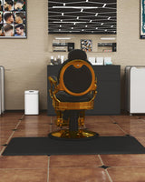 Artist hand 3 ft. x 4 ft. Barber Chair Mat Anti-Fatigue Salon & Barber Comfort & Support Mat - Non-Slip, Durable - Black Rectangle 1/2 in. Thick
