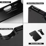 Lenvoten Upgraded Hinged Minimalist Wallet for Men, RFID Blocking Wallet