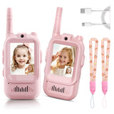 Video Walkie Talkies for Kids, 2 Pack Kids Two Way Radio Toy Walkie Talkies