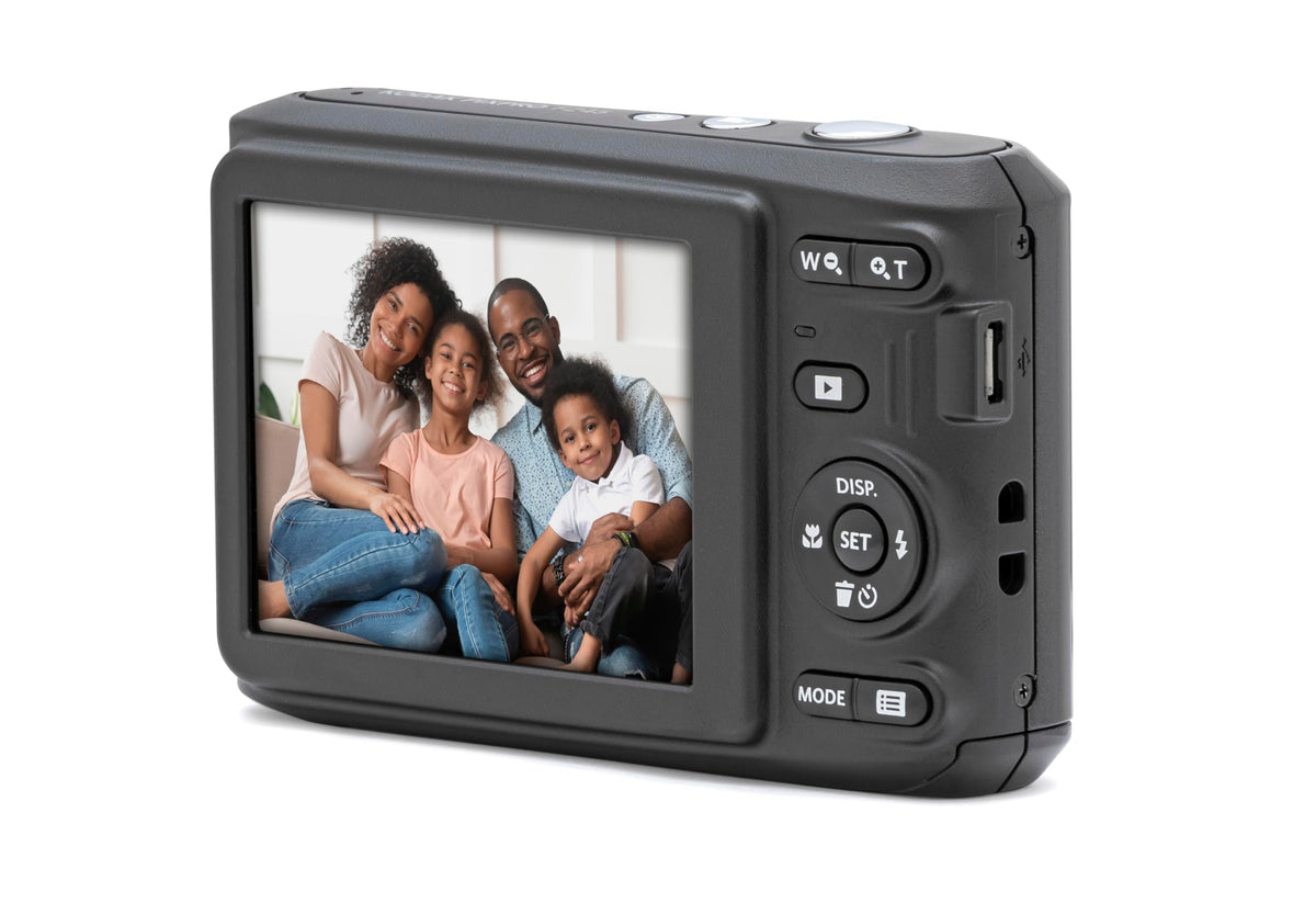 KODAK PIXPRO FZ45 16MP Compact Digital Camera, 4X Optical Zoom, AA, Black