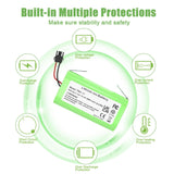 KUNLUN Battery Replacement for Eufy RoboVac 11 11C 11S 12 15C, 15C MAX, 25C 30 30C G10 Hybrid, G20 G30 G32 pro, G40 Hybrid & for Ecovacs Deebot N79 N79S DN622 Robot Vacuum Batteries 14.4V