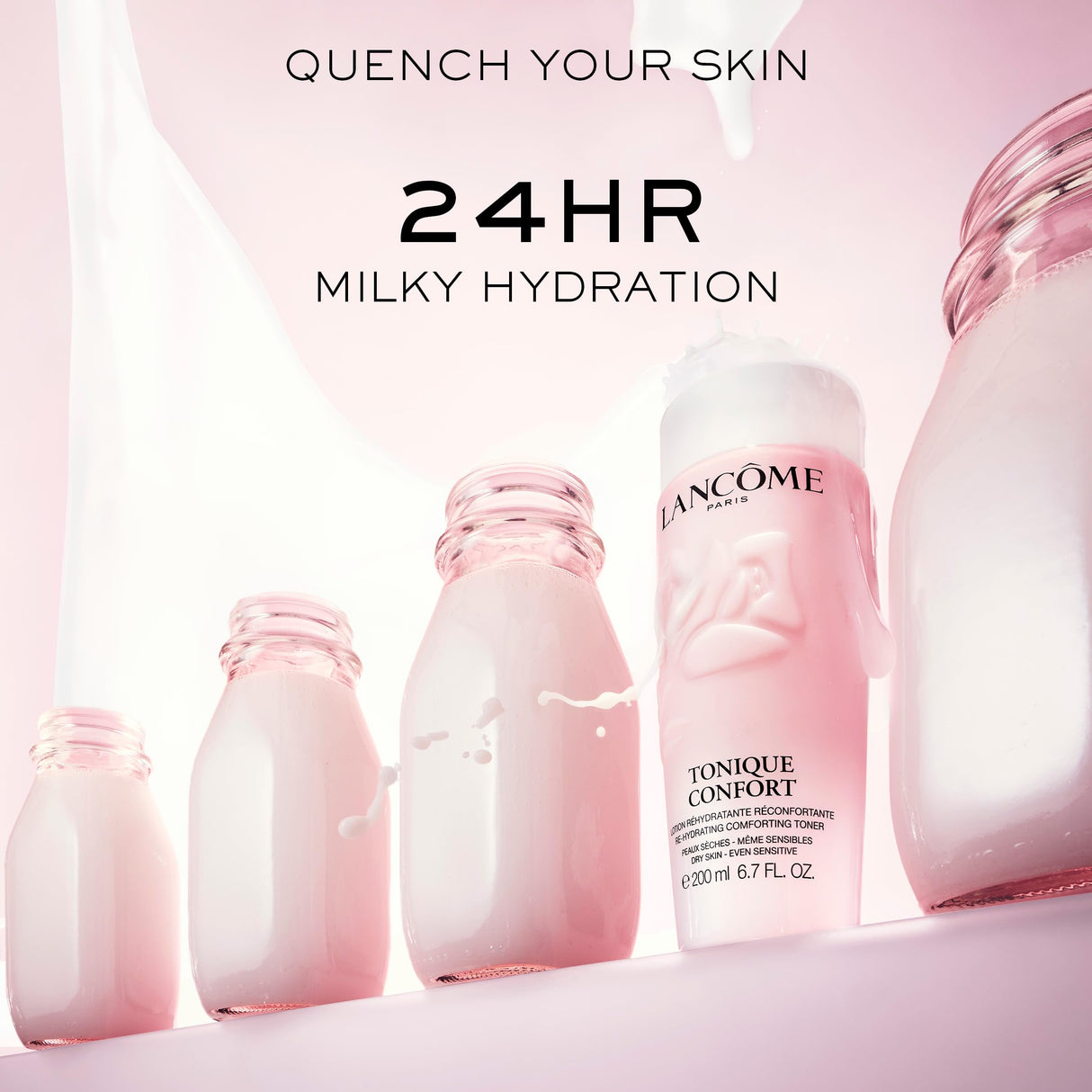 Lancôme Tonique Confort 24 Hr Hydrating Milky Toner- Face toner with Hyaluronic Acid, Acacia Honey, and Sweet Almond Oil for Visibly Softer, Smoother, Hydrated Skin -13.5 Fl Oz