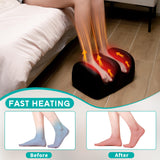 MASGRE Electric Foot Massager Machine with Heat, Shiatsu Kneading Feet and Calf Massagers for Relaxation, Plantar Fasciitis Relief, Deep Tissue Massage, Gifts for Mom & Dad, Wired Remote