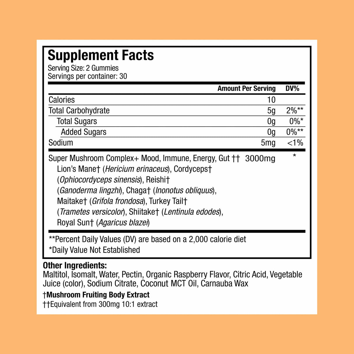 Plant People WonderDay Mushroom Gummies - Lion’s Mane, Cordyceps, Chaga Mushroom Supplement to Support Immune System De-Stress Boost Mood & Energy in Adults Natural, Vegan, Non-GMO (60 Count)