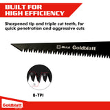 Goldblatt Folding Drywall Saw, Jab Saw, Hand Saws with Soft Grip Handle, Sheetrock Saws for Wallboard, Drywall, Plywood and PVC