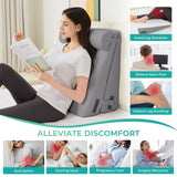 Sasttie Wedge Pillow, 3 Pcs Adjustable Headboard Wedge Pillow, Memory Foam Bed Wedge Pillow for Acid Reflux, Back and Legs Support, Sleeping Wedge Pillow for Adults, Dark Grey
