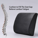WMM Seat Cushion & Lumbar Support Pillow for Office Chair, Car Seat Wheelchair Travel, Reduce Tailbone Pressure for Lower Back, Tailbone, Sciatica, Hip Pain Relief