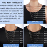 Jewlpire 925 Sterling Silver Chain Necklace Chain for Women, 1.1mm Cable Chain Necklace Upgraded Spring-Ring Clasp - Thin & Sturdy Women's Chains Necklaces 18 Inch