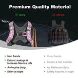 ZUETK Weighted Vest, 6lb/8lb/12lb/16lb Weight Vest with Reflective Stripe, Weighted Vest for Men Women Workout Equipment for Strength Training, Running, Jogging, Fitness, Weight Loss