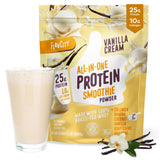 FlavCity Grass Fed Whey Protein Powder - Vanilla Smoothie - 25g Protein & 10g Collagen - Made with Real Vanilla Bean & Organic Coconut Milk - Gluten Free & No Added Sugars (20 Servings)