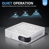 CHRISTINE SHELLY Nail Dust Collector, Powerful Vacuum Fan Vent Dust Collector Extractor Dust Suction Machine for Acrylic Nails Polishing, Nail Salon, White