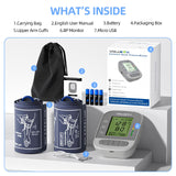 VOLUETH Pediatric Blood Pressure Cuff, Blood Pressure Monitor for Kids & Adult, Small Cuff 7"-9"，Medium/Large Cuff 9"-17"，Perfect for Health Monitoring