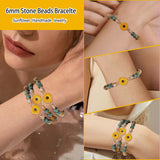COLOYAN 9PCS Sunflower Gifts Inspirational Bracelets for Women