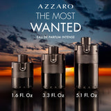 Azzaro The Most Wanted Eau de Parfum Intense - Woody & Seductive Mens Cologne - Fougère, Ambery & Spicy Fragrance for Date Night - Lasting Wear - Luxury Perfumes for Men - Travel Size, 1.6 Fl. Oz
