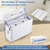 DUTYWORKS Paper Towel Dispenser Countertop, Large Capacity 200 Sheets, Non-Slip Base, Paper Towel Dispenser Compatible with Multifold, Z-Fold Towels, Ideal for Bathroom, Kitchen & Commercial Use