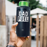 SANDJEST 4-in-1 Tumbler Gifts for Dad from Daughter Son - 12oz Dad Fuel Can Cooler Tumblers Travel Mug Cup - Stainless Steel Insulated Cans Coozie Christmas, Birthday, Father's Day Gift for Daddy