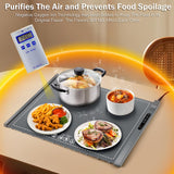 ZIHUOFAN Food Warming Mat - Portable Party Buffet Electric Warming Tray, Foldable Food Warmer, Timed Off, Temperature Adjustable, Suitable for Daily, Outdoor, Party