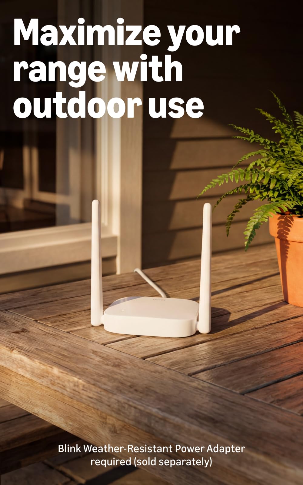 Blink Outdoor XR+ — Extended Range Wireless Outdoor 4 Camera with 10x security coverage powered by Blink's proprietary XR technology — 1 camera system