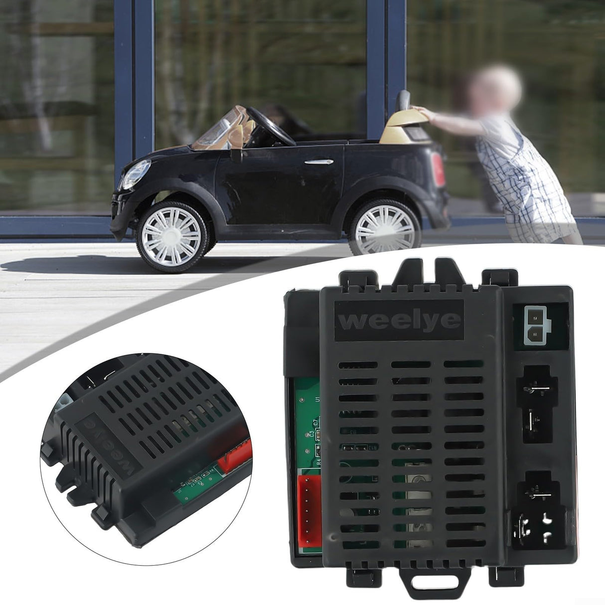 Children's Electric Toy Car Weelye Receiver 6V 12V 24V And 2.4G RC, Control Box Replacement For Children's Electric Toy Car(RX7 12V Receiver)