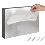 Desyeryamimi Toilet Seat Cover Dispenser,Commercial Stainless Steel Brushed Toilet Seat Cover Holder for Disposable Toilet Seat Covers Wall Mount for Bathroom Restroom