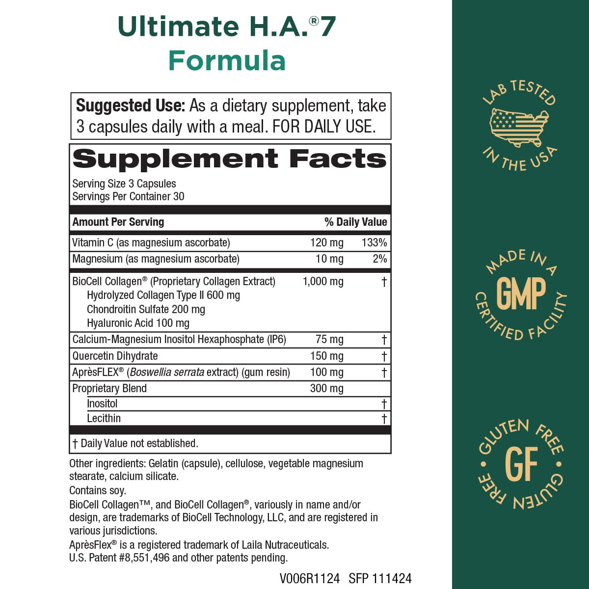 Purity Products - Ultimate H.A.® 7 -90 cap