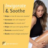 Ylang Ylang + Ginger Lymphatic Drainage Massage Oil – with Collagen & Stem Cells for Circulation, Detox & Cellulite Removal – Body Oil for Muscle Relief, Skin Firming & Relaxation – 8oz by M3 Naturals