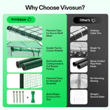 VIVOSUN 57 x 29 x 77-Inch Mini Walk-in Greenhouse with Windows, Shelves and Anchors, Plant Garden Hot House