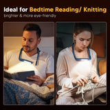 EastPin Neck Book Light, 3 Color Stepless Dimming Reading Light for Bed