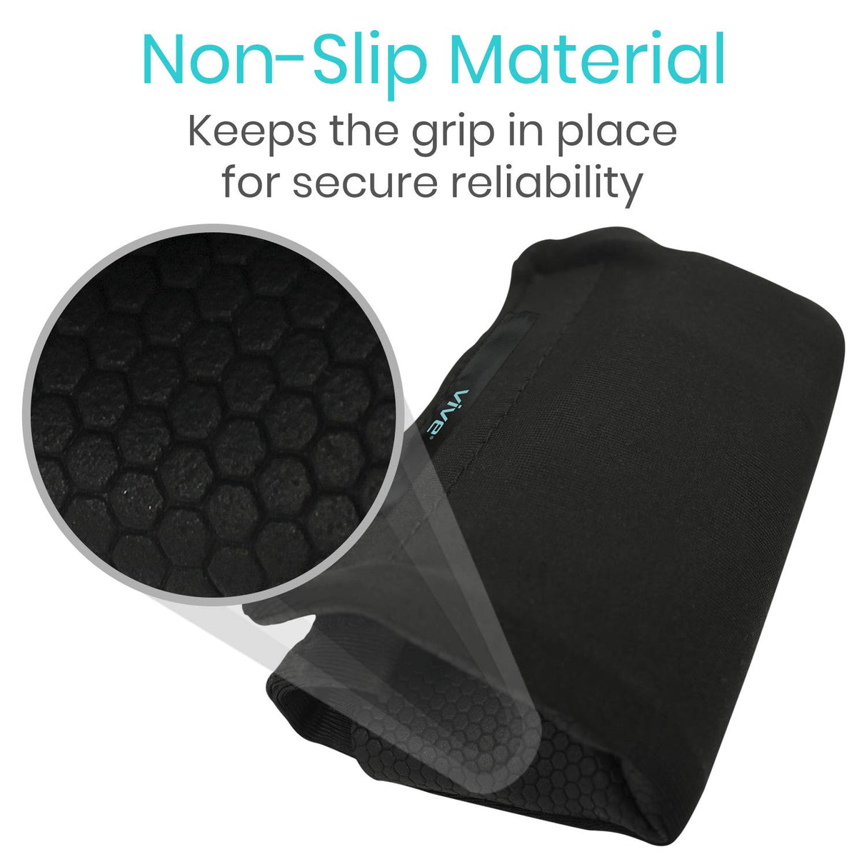 Vive Crutch Pads, Bag, & Hand Grips (5 PCS) - Crutches for Adults Armpit Padding, Hand Grips, Accessories Pouch - Soft Tips Medical Padded Handles, Accessories for Kids, Men, Women - Lightweight