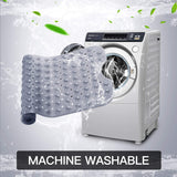 YINENN Bath and Shower Safety Mats 40x16 inch, Non Slip with Suction Cups for Bathroom Stall and Tub Floor, Extra Large and Machine Washable, Drain Holes Keep Bathtub Clean, Clear Gray