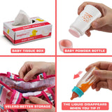 14 Pack Baby Doll Accessories, Baby Doll Feeding and Caring Set Includes Diaper Bag, Doll Diapers, Magic Bottle, Changing Mat for Girl Toddler Kid, Babies Pretend Play Set for Birthday Gift Christmas