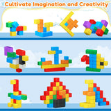 KAEILORU Magnetic Blocks 32PCS Magnetic Building Block for Toddler Age 3-5