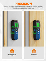 Mecurate 5-in-1 Stud Finder with LCD Display, Wall Scanner for Studs, Metal, AC Wires Detection, Lightweight & Durable, Perfect for Homeowners & DIY Projects(Blue)