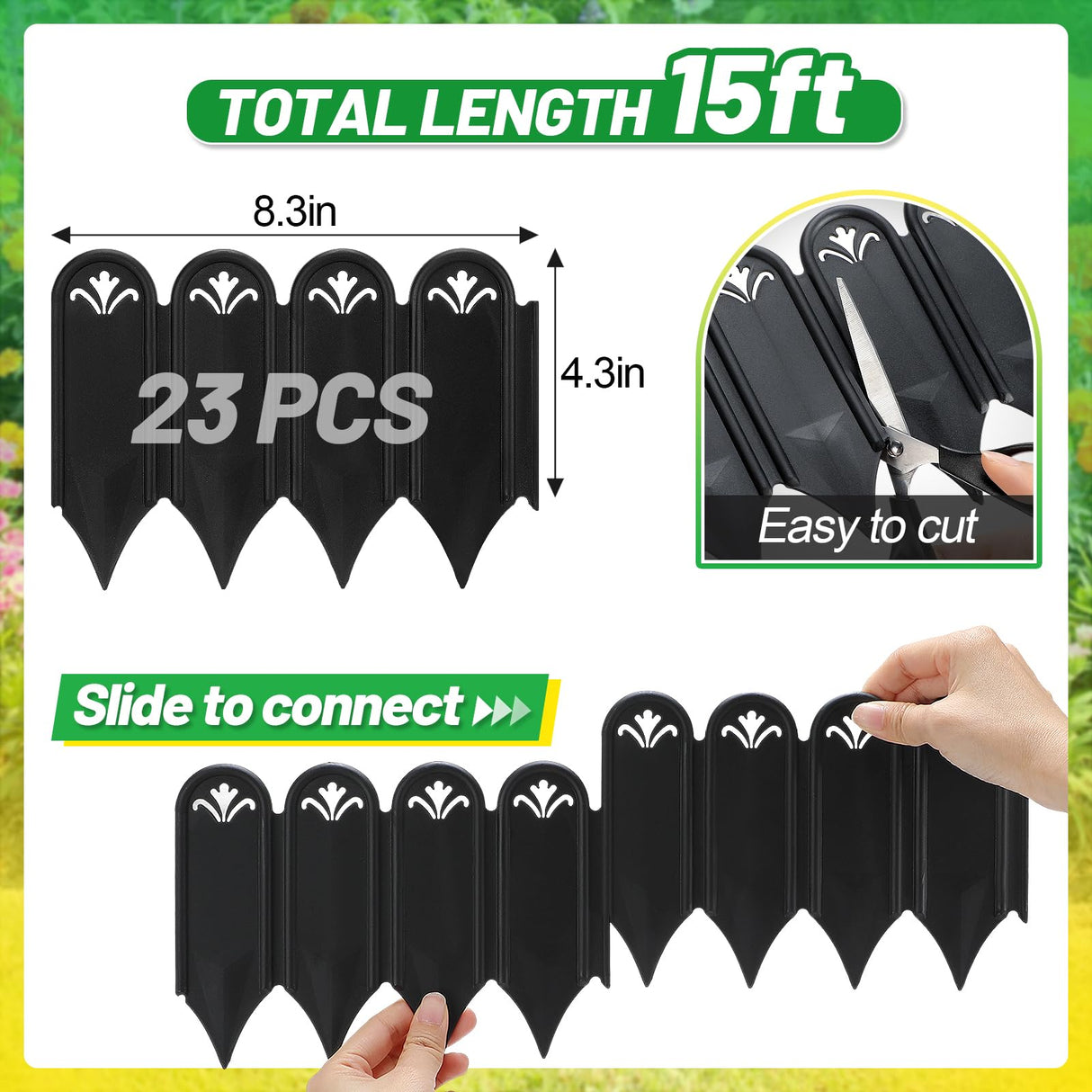 Bigmeta 15ft Thicken Sturdy Garden Edging