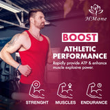 HMone Creatine Monohydrate Gummies - 5g for Men & Women, 160 Count and Creatine Chewable Supplements for Muscle Gain, Muscle Strength, Energy Boost, and Muscle Builder, Sugar Free, Vegan