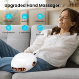 NOWWISH Hand Massager with Heat and Compression for Arthritis and Carpal Tunnel Relief, Fathers Day Dad Gifts from Daughter, Birthday Gifts for Women Men - White