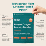 FEBU Enzyme Oxygen Laundry Booster, Fragrance Free, 2 lbs