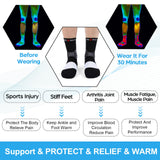 NEENCA Medical Compression Socks—2 Pairs, Ankle Socks for Injury Recovery, Pain Relief, Swelling, Sport Protection 20-30 mmHg