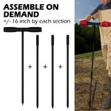 Sfcddtlg 64" Metal Ground Soil Probe Rod, Adjustable Soil Sample Probe