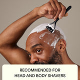 Leaf Shave | Leaf Razor, Gold - All-Metal, Eco-Friendly Shaver for Women & Men; Includes 10 Stainless Steel Single-Edge Blades; Recommended for Head Shaving and Leg Shaving