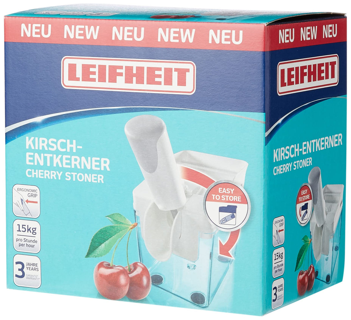 Leifheit 37211 Cherry Pitter, Plastic