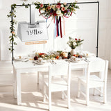SHIJING Over The Table Rod Stand with Clamps Adjustable Length Black Table Arch 28"-69" Tall 30"-98" Length Arch Hanging, for Wedding Birthday Party Halloween Christmas Party