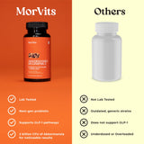 Akkermansia Probiotic | GLP-1 Supplement for Gut Health, Akkermansia Muciniphila, 2 Billion CFU Live Strain for Men & Women (60 Capsules, 1-Pack) - Inulin Prebiotic Fiber, Increases GLP1 Production